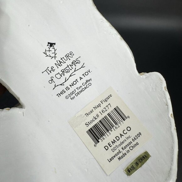 Tim Coffey Polar Bear Holiday Figurine 2007 Demdaco The Nature of Christmas VTG - Picture 4 of 11